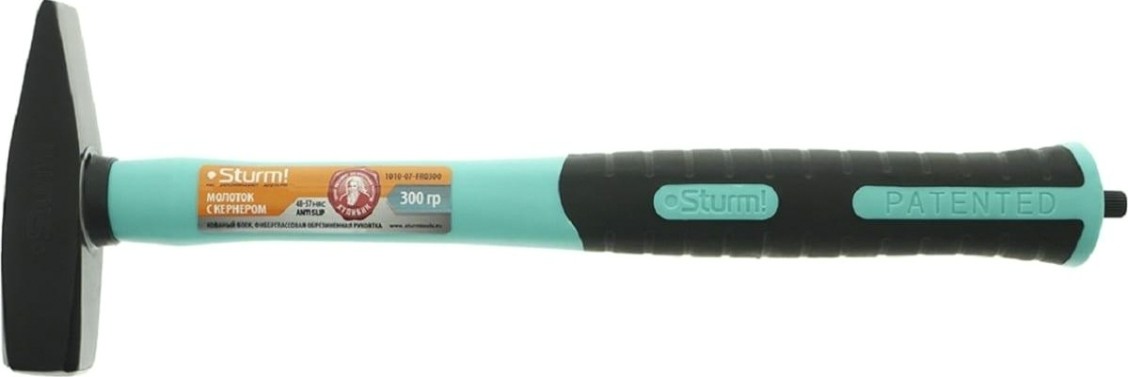 Молоток Sturm 1010-07-FR0300 с кернером, фибергласс.рукоятка, 300гр.