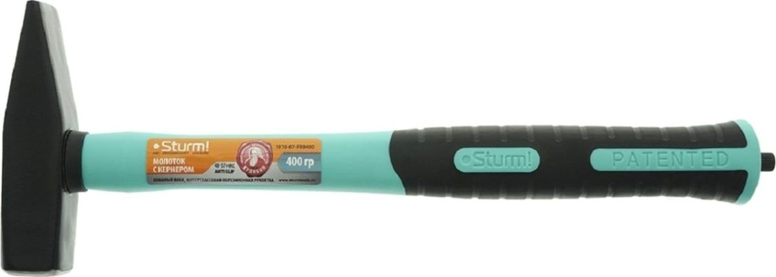 Молоток Sturm 1010-07-FR0400 с кернером, фибергласс.рукоятка, 400гр.