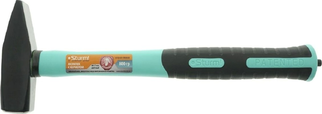 Молоток Sturm 1010-07-FR0800 с кернером, фибергласс.рукоятка, 800гр.