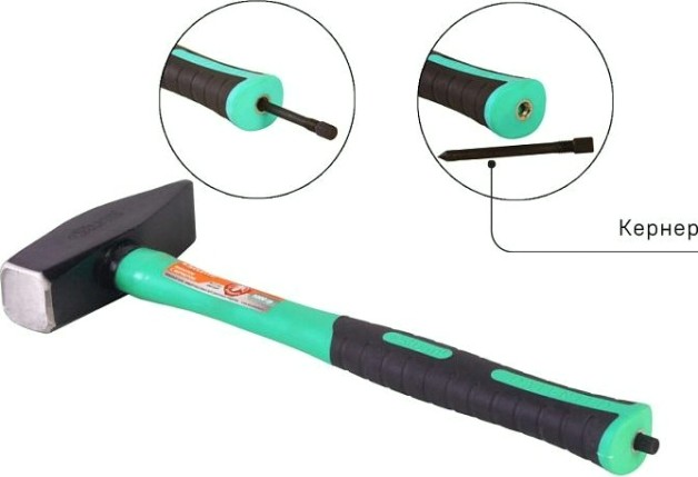 Молоток Sturm 1010-07-FR1000 с кернером, фибергласс.рукоятка,