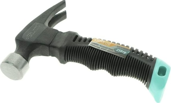 Молоток Sturm 1010-72-FB0250 гвоздодер, черная обрезин. рукоятка, 250гр.