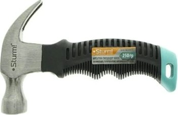 Молоток Sturm 1010-74-FB0250 гвоздодер, полиров. обрезин. рукоятка, 250гр.