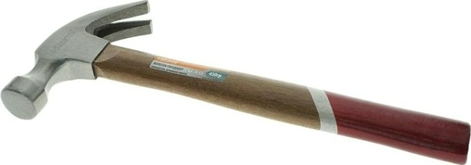 Молоток Sturm 1010-82-WD0450 гвоздодер, деревянная рукоятка, 450гр.