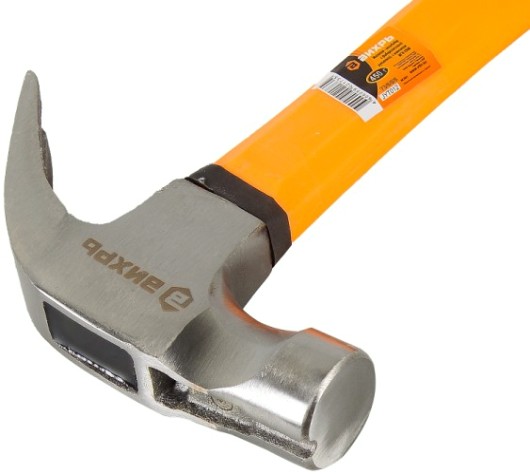 Молоток ВИХРЬ 450гр. фиберглассовая двухкомпонентная ручка, с магнитом [73/6/8/8]