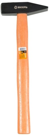 Молоток ВИХРЬ 600гр. квадратный боек, деревянная ручка [73/6/8/3]