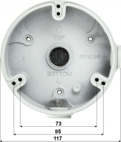 Монтажная коробка DAHUA DH-PFA136 для купольных видеокамер