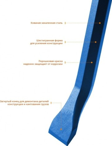 Монтировка ЗУБР ПРОФЕССИОНАЛ ТИТАН 1200 мм, шестигранная, [21803-120_z01]