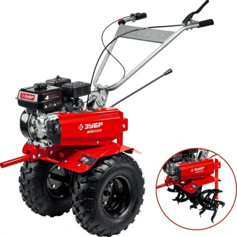 Мотоблок ЗУБР МТБ-300 У 7 л.с. бензиновый, увеличенные колеса