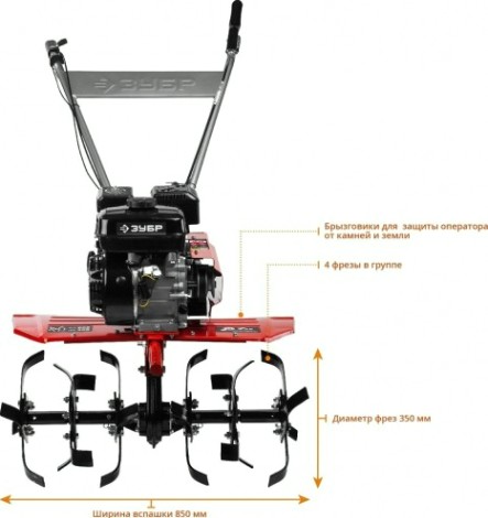Мотоблок ЗУБР МТБ-400 с понижающей передачей Мотоблок ЗУБР МТБ-400 с понижающей передачей