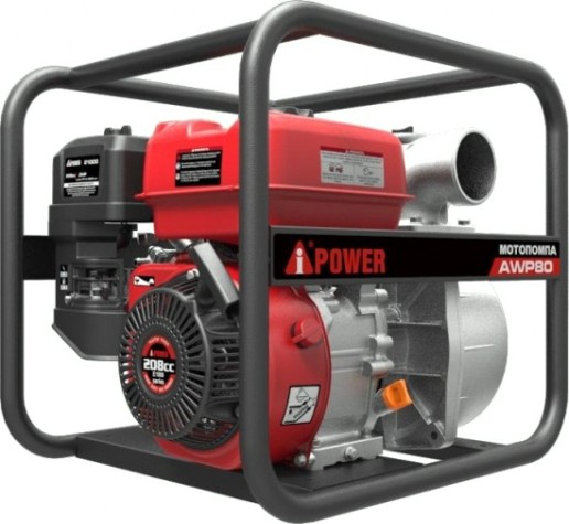 Мотопомпа бензиновая A-iPOWER AWP 80 для слабозагрязненной воды [30131]