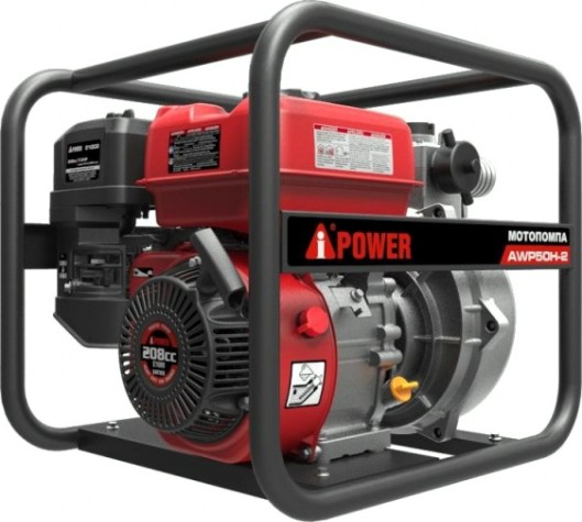 Мотопомпа бензиновая A-iPOWER AWP50Н-2 для слабозагрязненной воды высоконапорная [30422]