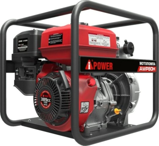 Мотопомпа бензиновая A-iPOWER AWP80Н для слабозагрязненной воды высоконапорная [30431]