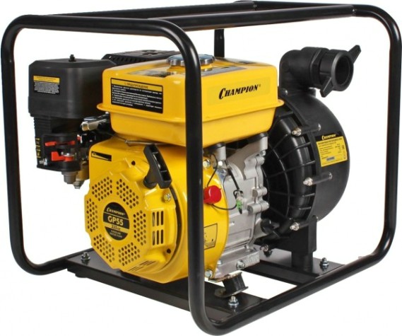 Мотопомпа бензиновая CHAMPION GP 55 для химических жидкостей [GP55]