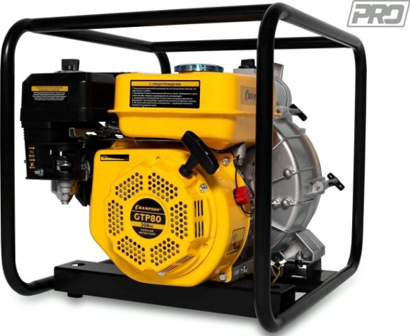 Мотопомпа бензиновая CHAMPION GTP 80 для грязной воды [GTP80]