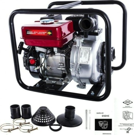 Мотопомпа бензиновая DDE PH50 для слабозагрязненной воды, высоконапорная