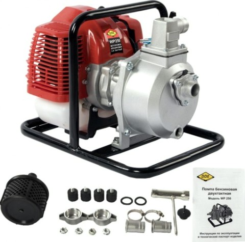 Мотопомпа бензиновая DDE WP250 для слабозагрязненной воды [919-891]
