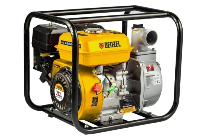 Мотопомпа бензиновая для слабозагрязненной воды Denzel PX-50 [99201]