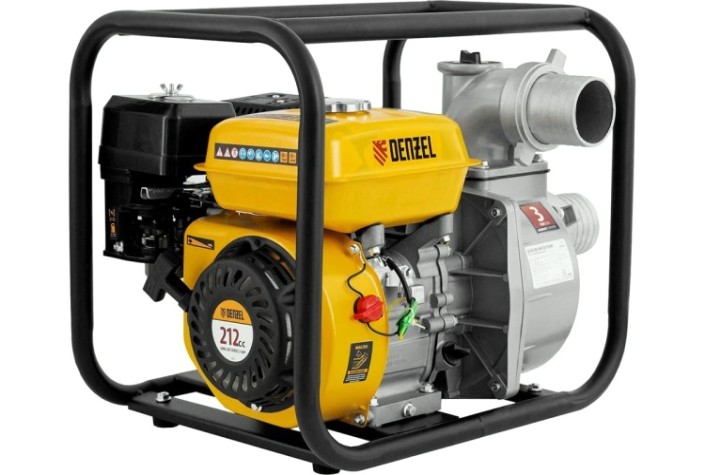 Мотопомпа бензиновая для слабозагрязненной воды Denzel PX-80 [99202]