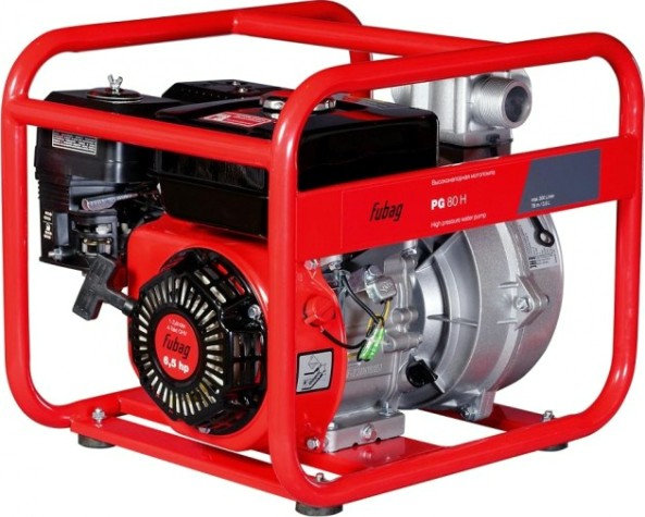 Мотопомпа бензиновая FUBAG PG 80 H для слабозагрязненной воды, высоконапорная [641022]