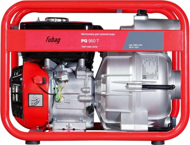 Мотопомпа бензиновая FUBAG PG 950T для грязной воды [838246]