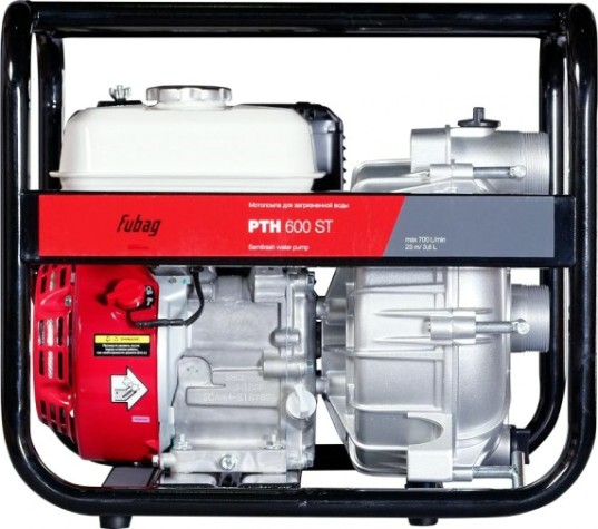 Мотопомпа бензиновая FUBAG PTН 600 ST для слабозагрязненной воды [838216]