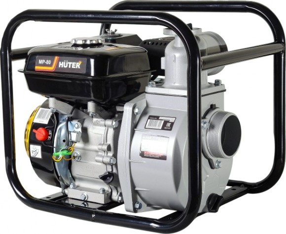 Мотопомпа бензиновая HUTER MP- 80 для слабозагрязненной воды [70/11/7]