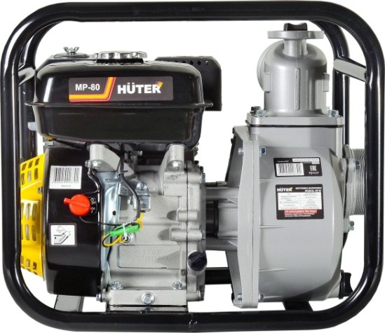 Мотопомпа бензиновая HUTER MP- 80 для слабозагрязненной воды [70/11/7]