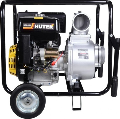 Мотопомпа бензиновая HUTER MPD-100 для грязной воды [70/11/6]
