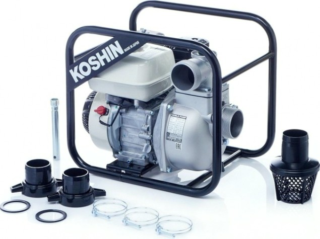 Мотопомпа бензиновая KOSHIN SEH 80JP для слабозагрязненной воды [SEH-80JP]