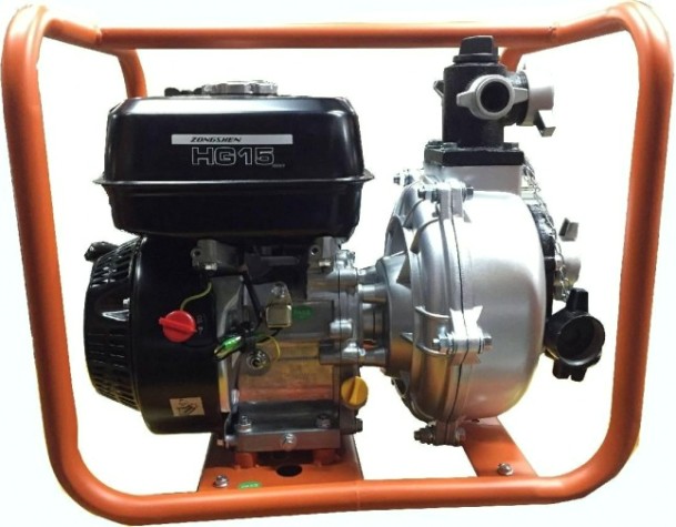 Мотопомпа бензиновая ZONGSHEN HG 15 для слабозагрязненной воды, высоконапорная [1T90SHG15]