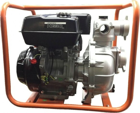 Мотопомпа бензиновая ZONGSHEN HG 30 для слабозагрязненной воды, высоконапорная [1T90SHG30]