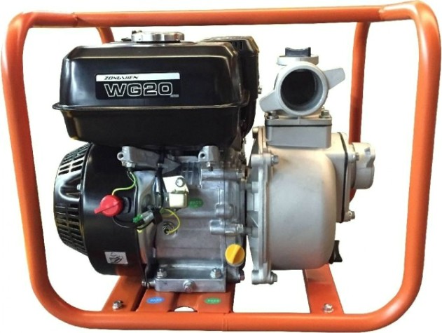Мотопомпа бензиновая ZONGSHEN WG 20 для слабозагрязненной воды [1T90SWG20]