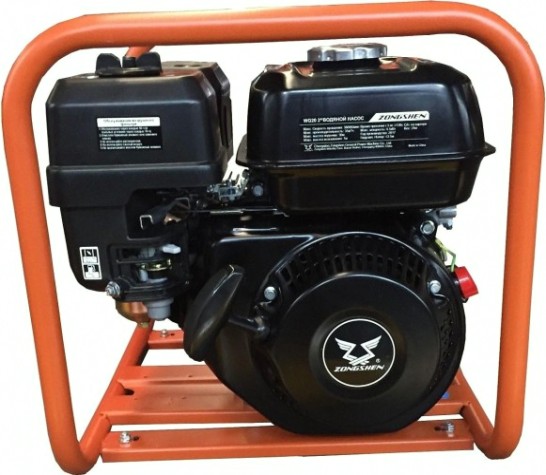 Мотопомпа бензиновая ZONGSHEN WG 20 для слабозагрязненной воды [1T90SWG20]