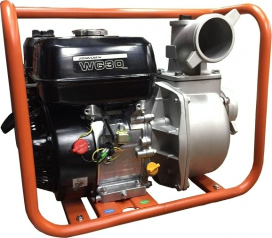 Мотопомпа бензиновая ZONGSHEN WG 30 для слабозагрязненной воды [1T90SWG30]