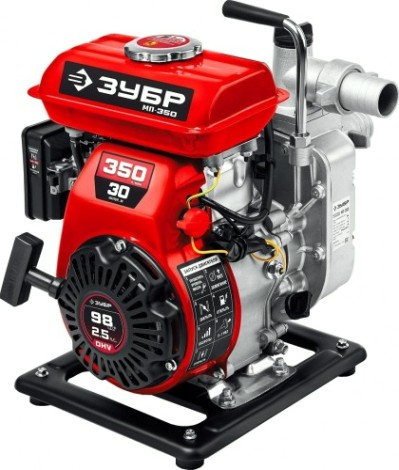 Мотопомпа бензиновая ЗУБР МП- 350 для слабозагрязненной воды [МП-350]