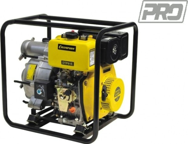Мотопомпа дизельная CHAMPION DTP 81E для грязной воды [DTP81E]