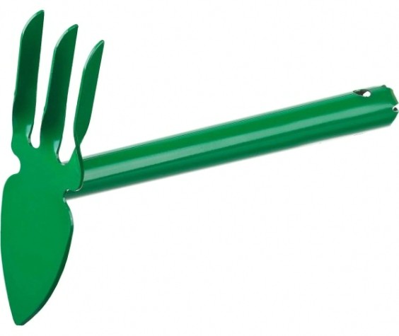 Мотыга-рыхлитель РОСТОК "лепесток+3 зуба" с металлической ручкой, 60 мм [421423]