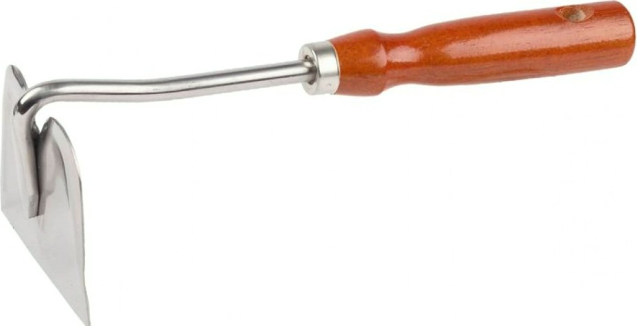 Мотыжка GRINDA 8-421131 прямое лезвие из нержавеющей стали, деревянная ручка, 250 мм [8-421131_z01]