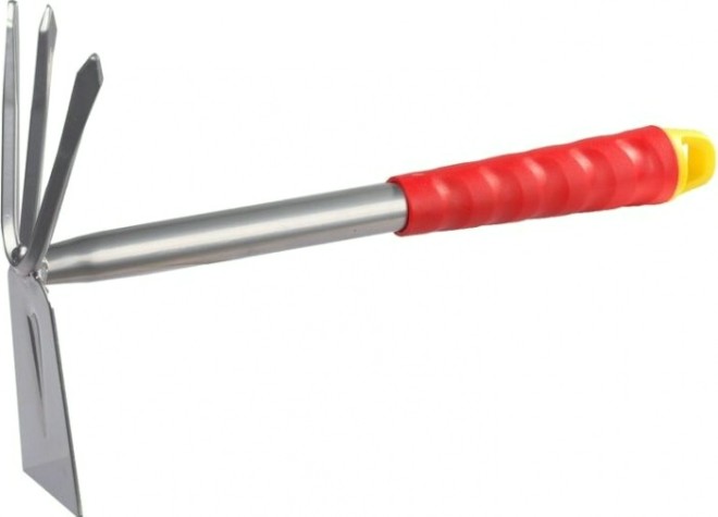 Мотыжка GRINDA 8-421435 прямое лезвие коннекторная система, 3 зубца, 305 мм [8-421435_z01]