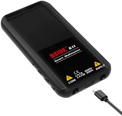 Мультиметр цифровой BSIDE S11 с цветным дисплеем и встроенным аккумулятором [064-0002]