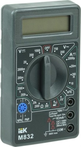 Мультиметр цифровой IEK Universal M832 [TMD-2S-832]