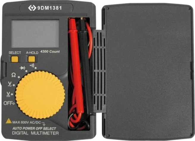 Мультиметр цифровой KING TONY 9DM1381 компактный, AC/DC