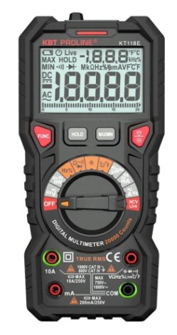 Мультиметр цифровой КВТ KT 118E серия PROLINE [88548]
