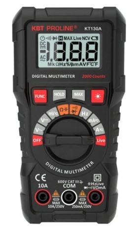 Мультиметр цифровой КВТ KT 130A серия PROLINE [88549]