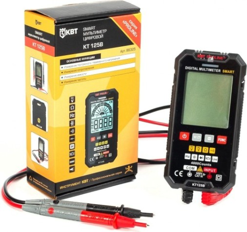 Мультиметр цифровой КВТ SMART KT 125В PROLINE [86325]