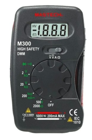 Мультиметр цифровой MASTECH M300 с автовыбором диапазона [13-2009]
