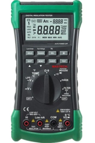Мультиметр цифровой MASTECH MS5208 с T-RMS [13-2108]