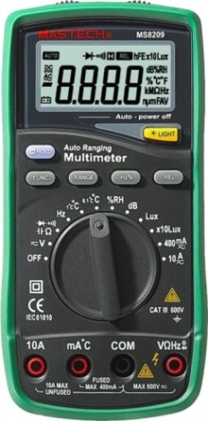 Мультиметр цифровой MASTECH MS8209 профессиональный [13-2087]