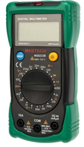 Мультиметр цифровой MASTECH MS8233B подсветка+детектер напряжения NCV [13-2016]
