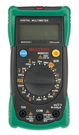 Мультиметр цифровой MASTECH MS8233C измеритель температуры [13-2015]